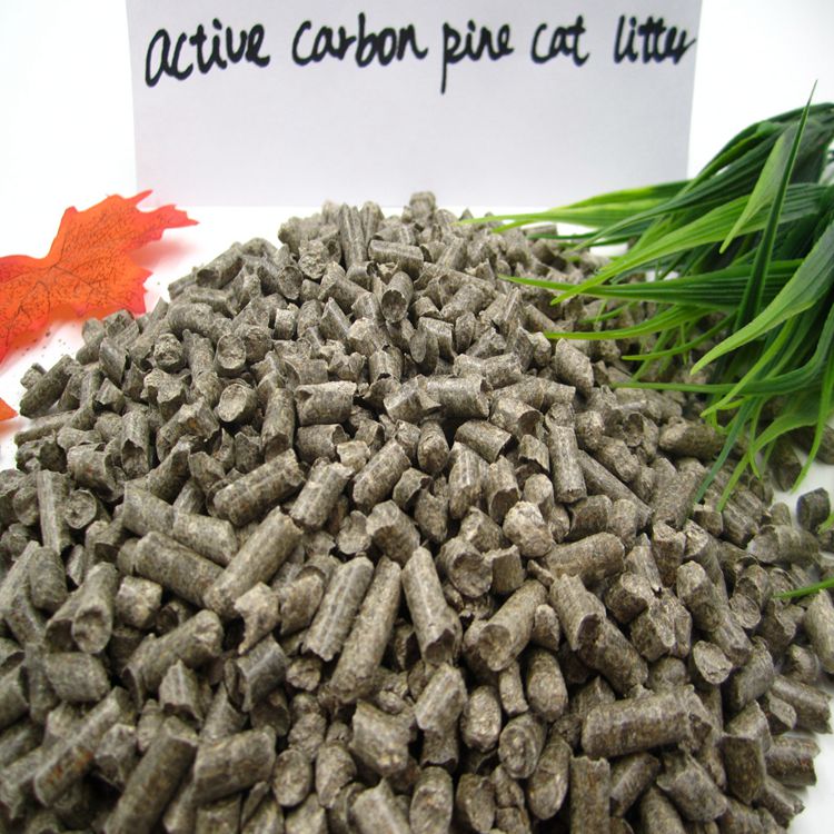 Greater Absorption Capacity Wooden Pellet Pine Wood Activated Carbon Cat Litter